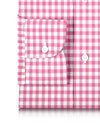 Bright Pink Bold Gingham on White