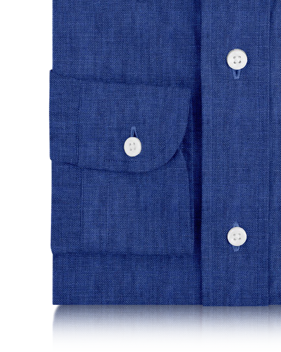 Linen: Plain Mid Blue