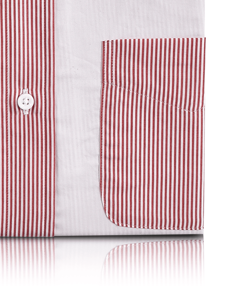 Red White Cotton Fun Shirt