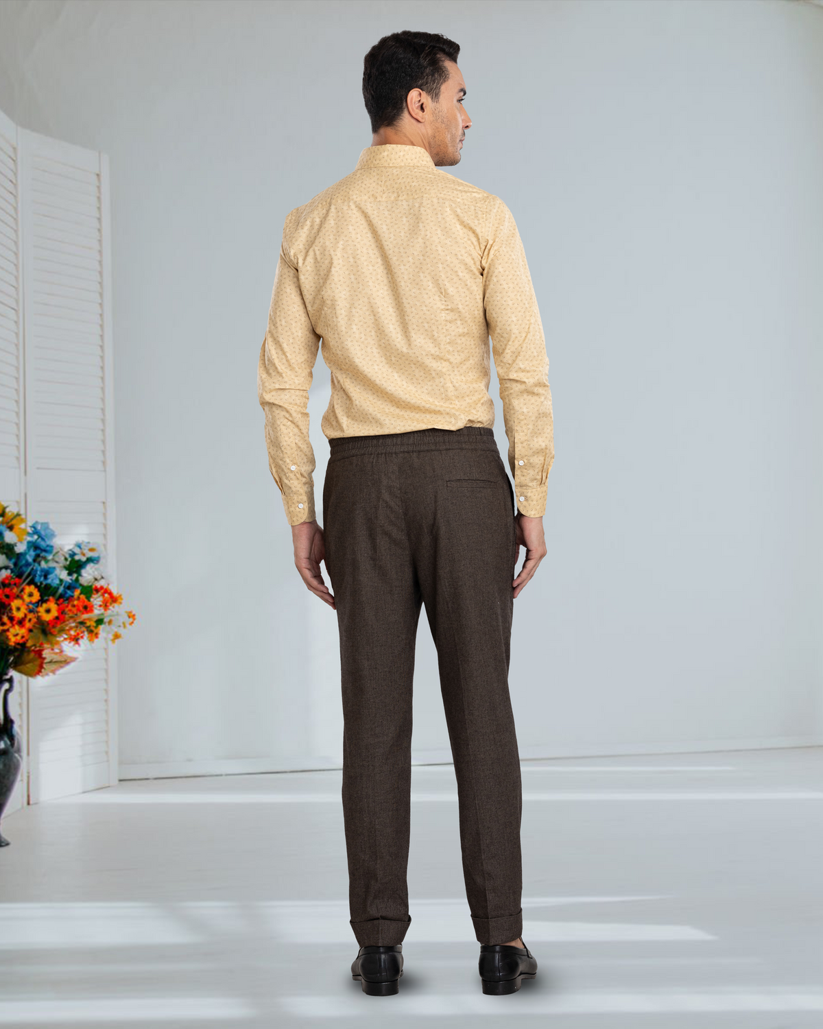 Mini Florals On Beige Shirt - 5
