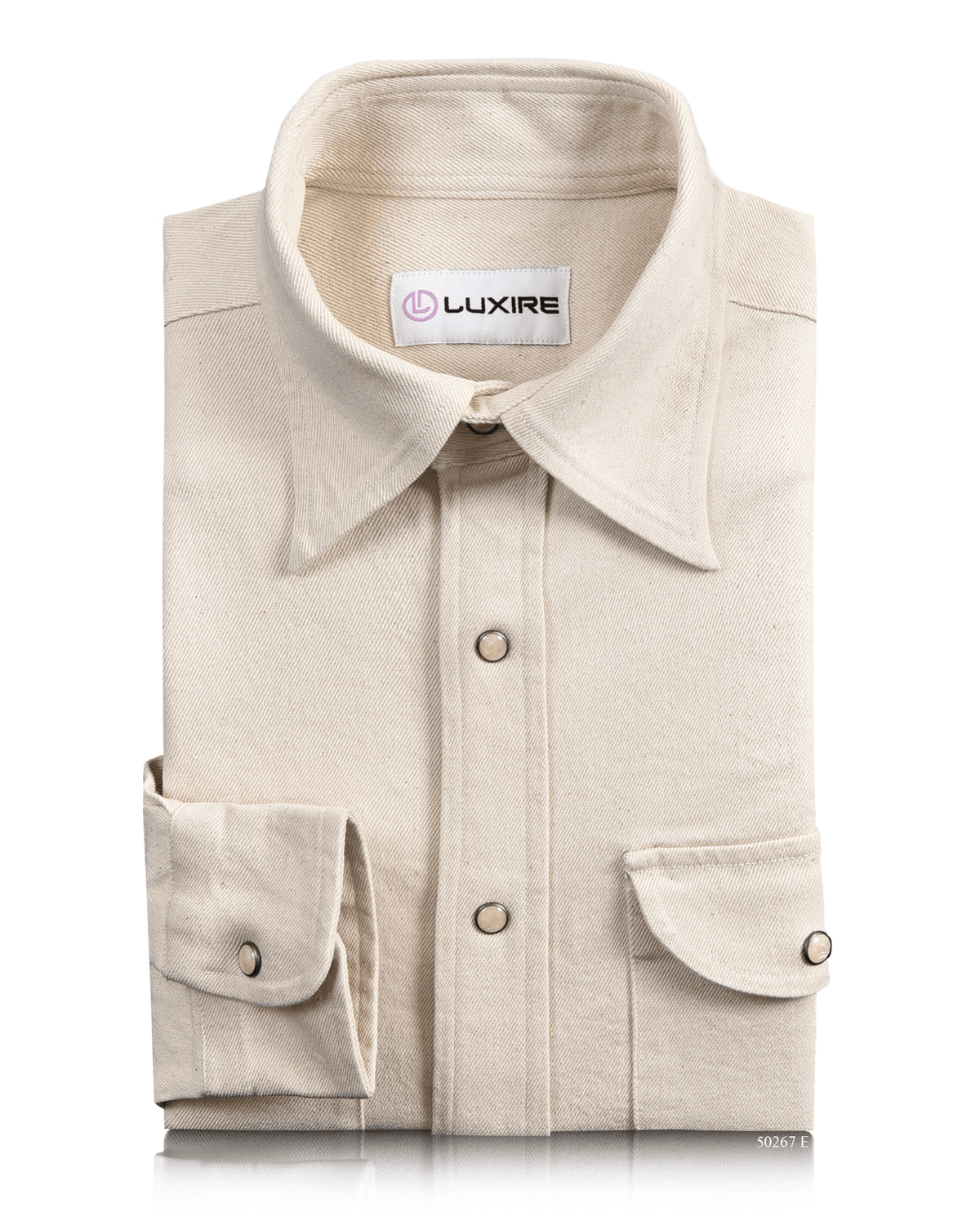 Ecru Twill Shirt - 9