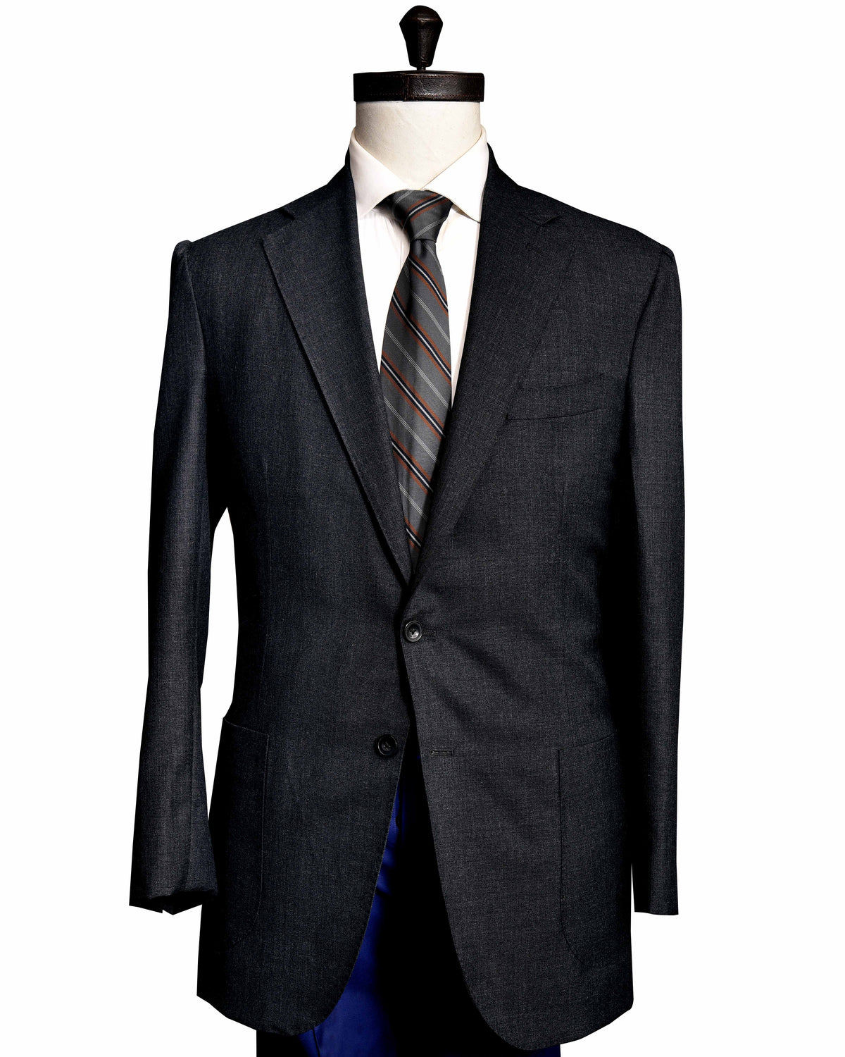 Dugdale Fine Worsted - Dark Grey Plain Jacket - 1