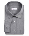 Grey Pinpoint Oxford Dress Shirt