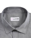 Grey Pinpoint Oxford Dress Shirt