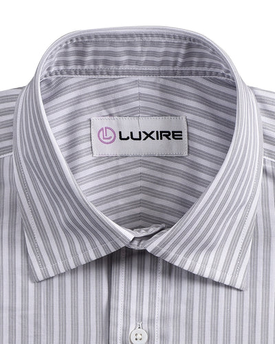 Grey White Candy Stripes