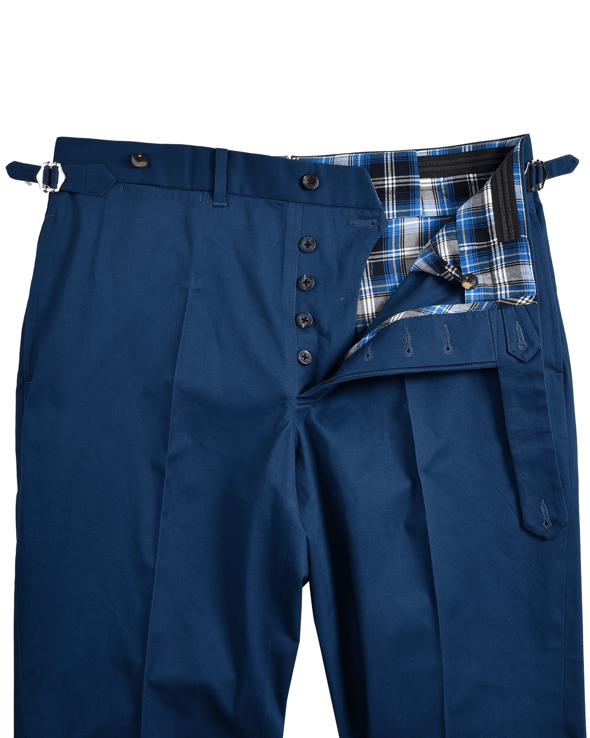 Soft Blue Stretch Twill Pants - 4