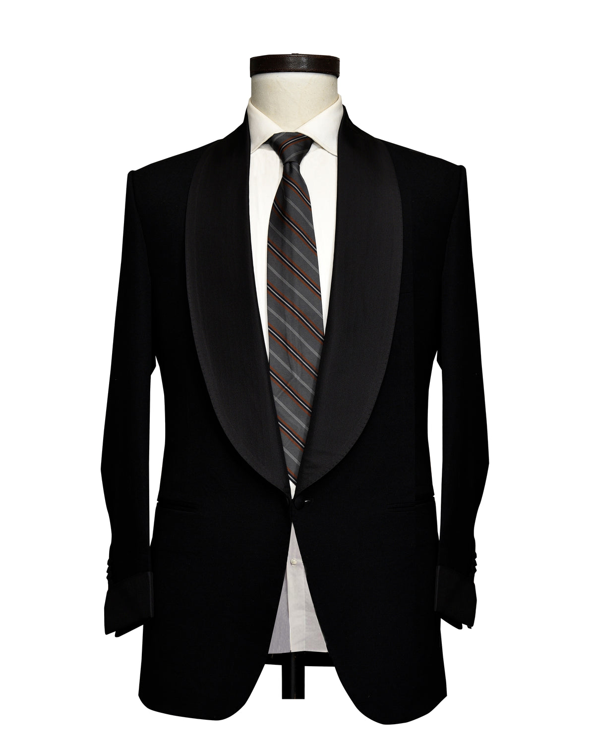 Dugdale Black Barathea Tuxedo Dinner Jacket - 1
