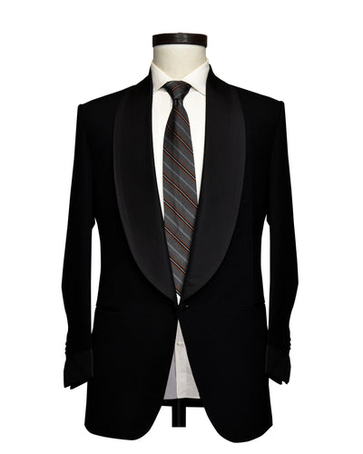 Dugdale Black Barathea Tuxedo Dinner Jacket