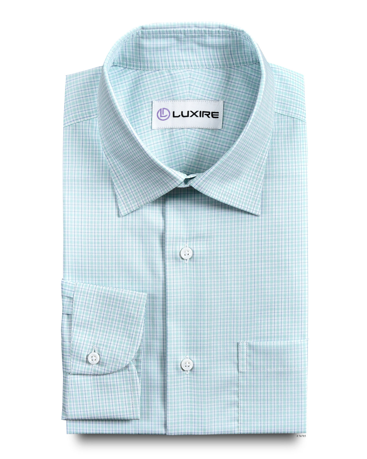 White Green Blue Tattersall - 1