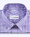 Purple Gingham Shirt