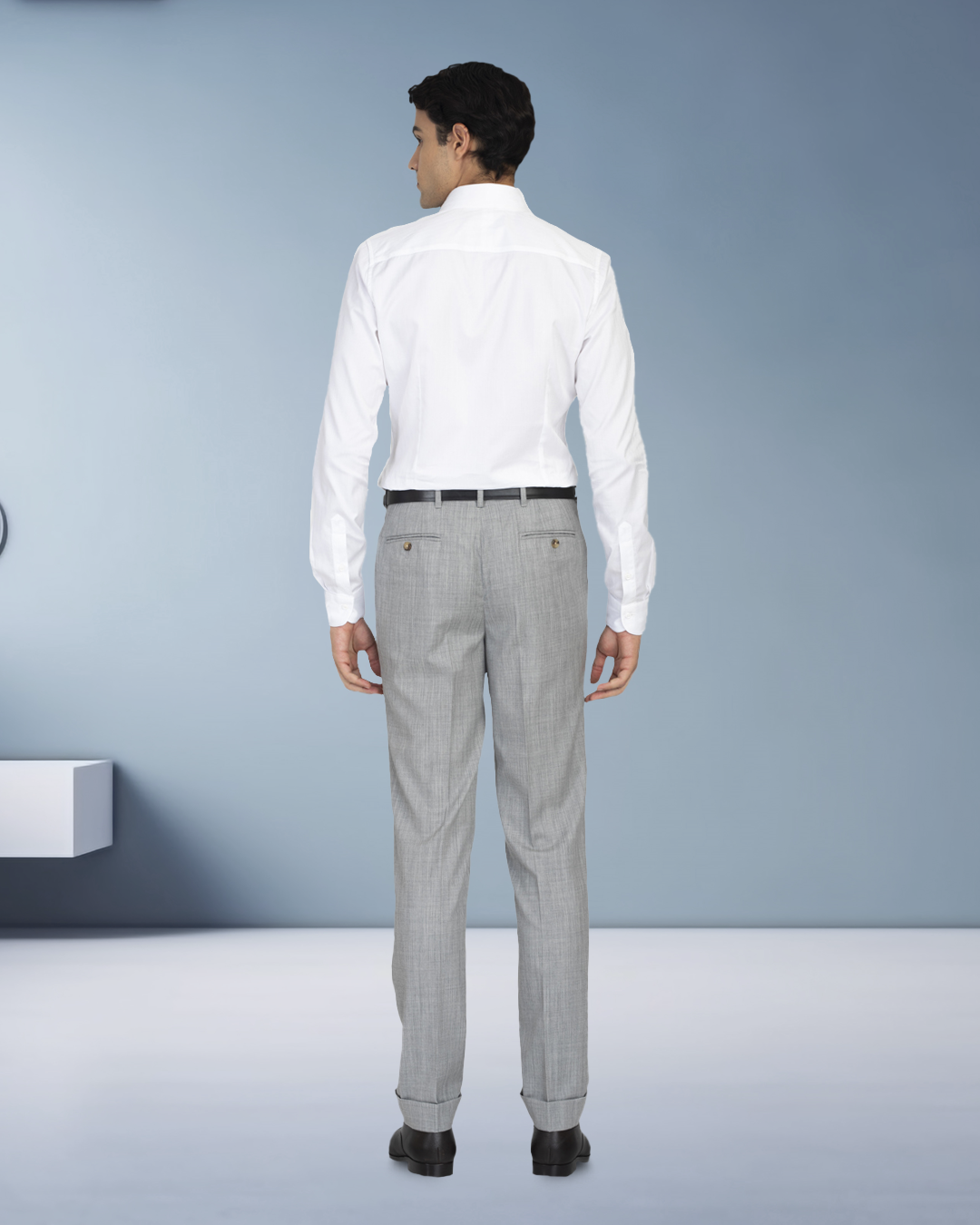 Washable Wool Grey Pant