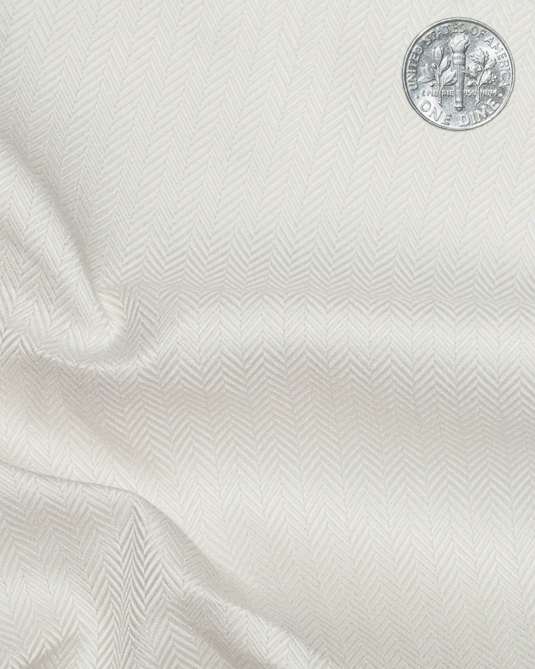 Cream Herringbone Shirt - 4