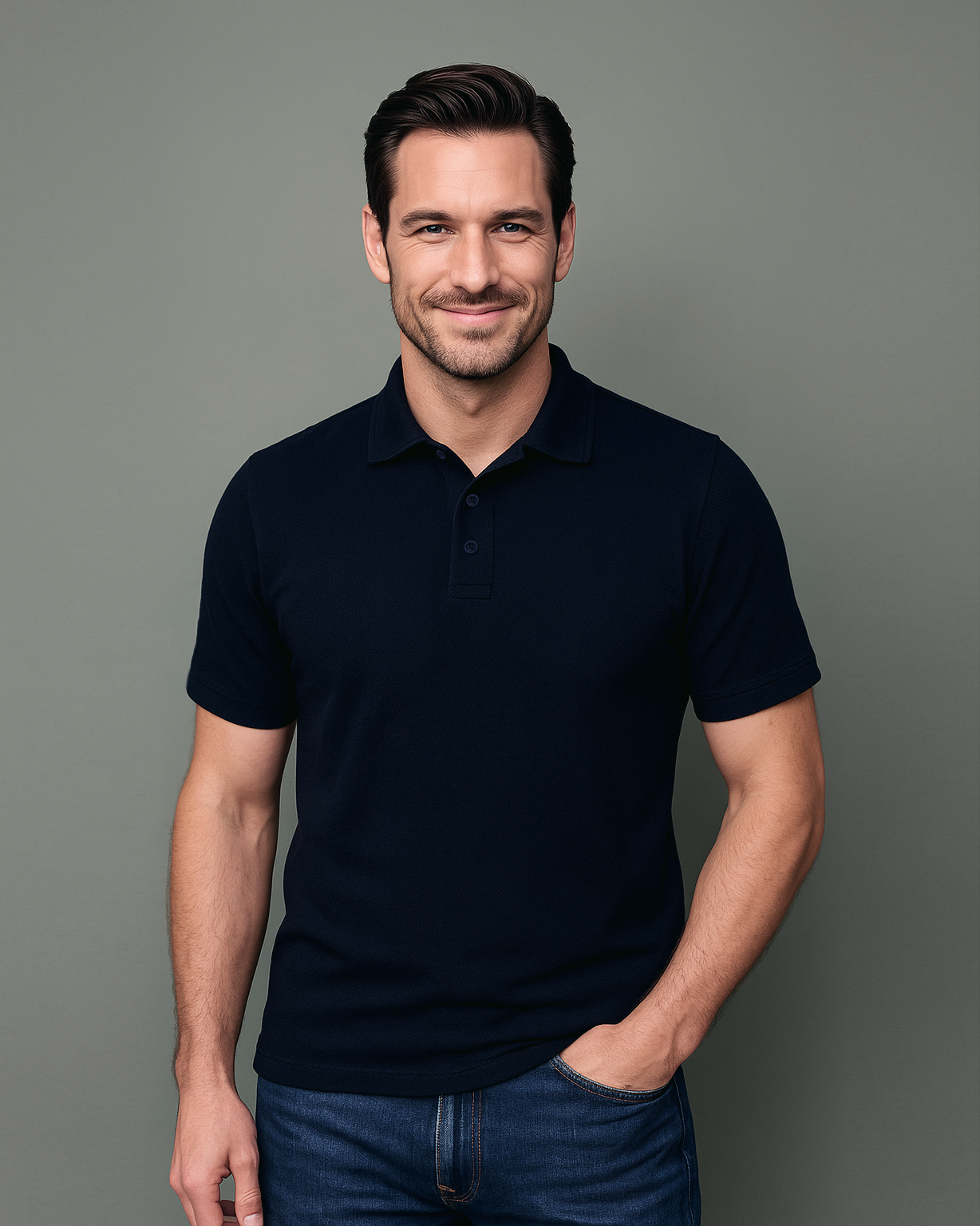 EZS Aria Navy Polo