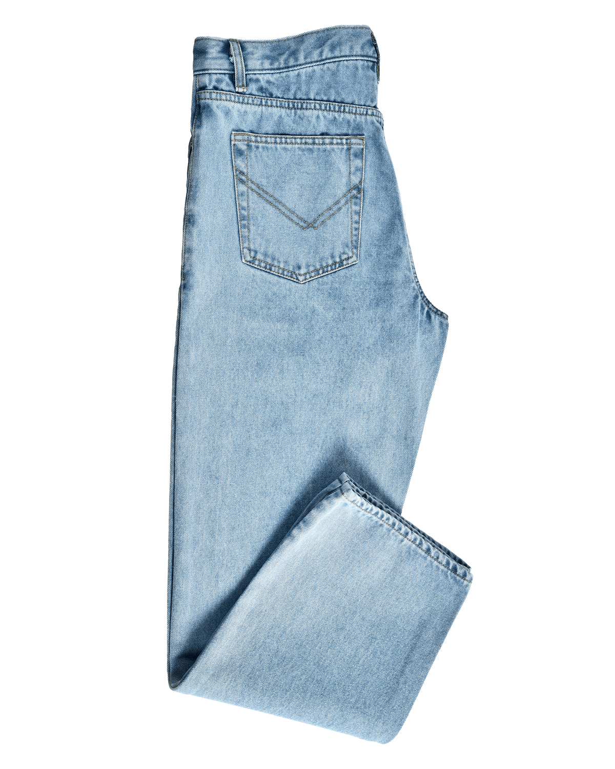 Fade Washed Light Blue Jeans - 15