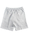 Soft Washed Light Grey Drawstring Shorts
