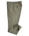 Dugdale Olive Wool Flannel Dress Pant