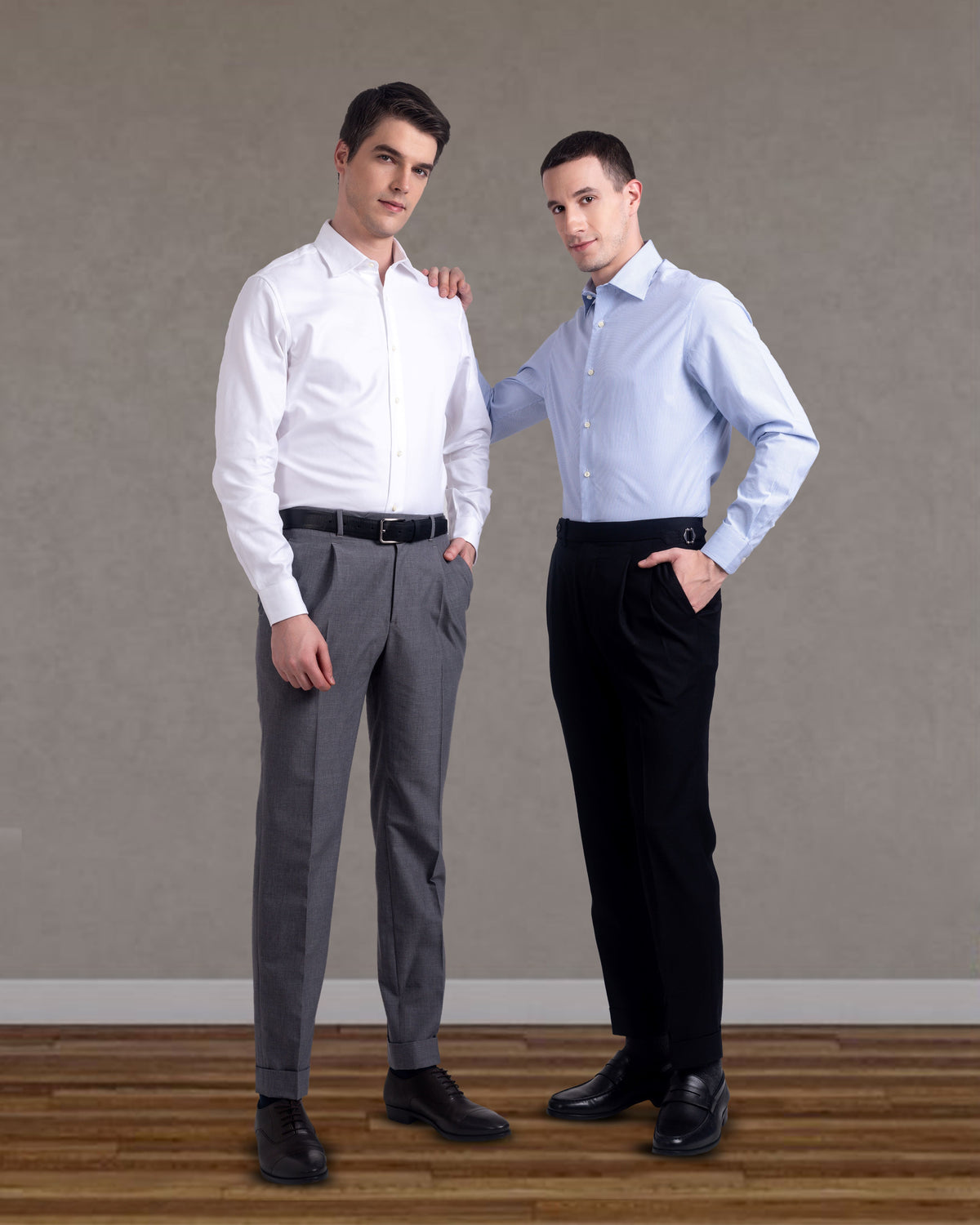Monti Diagonal White Twill Shirt - 8