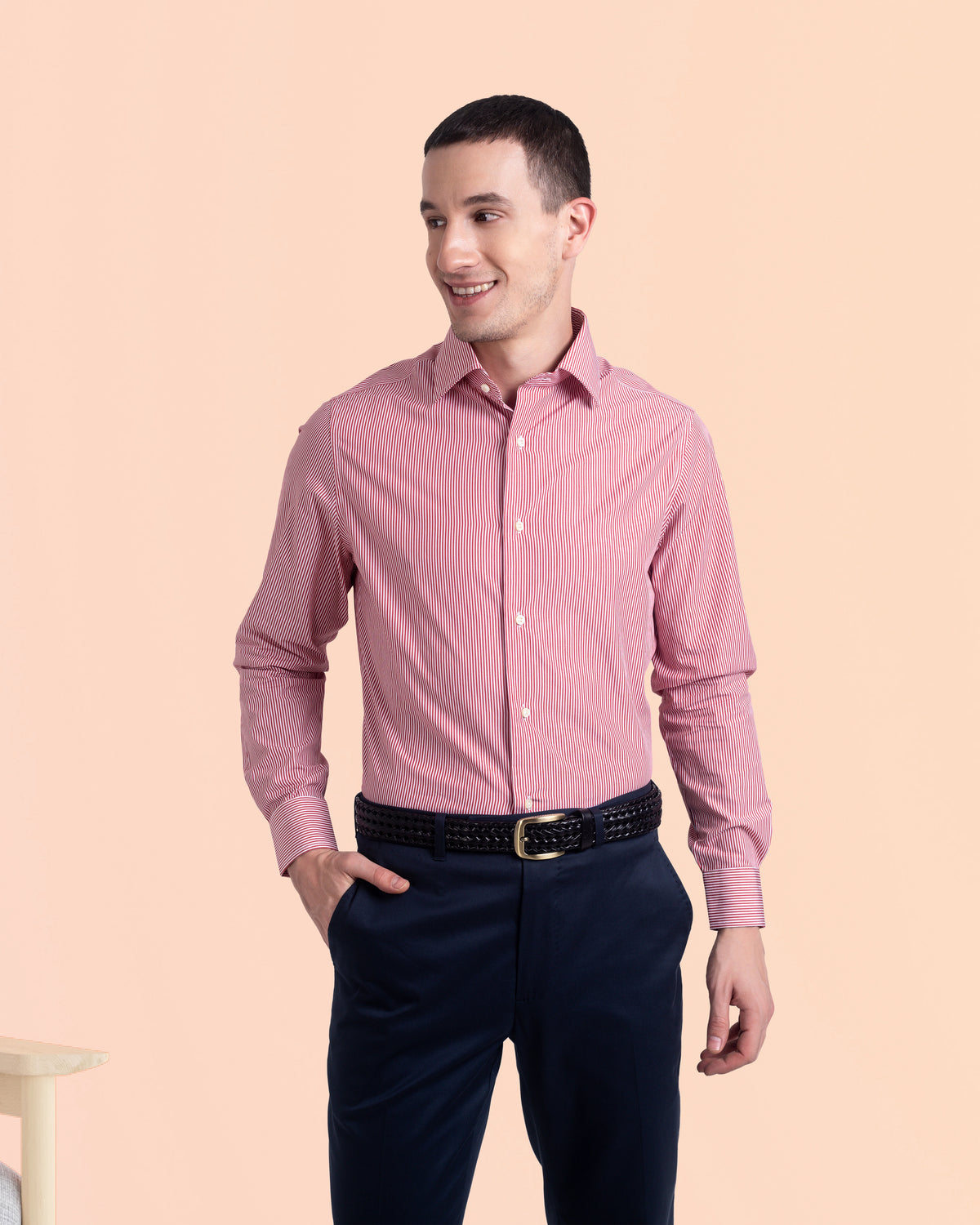 Monti Red Dress Stripes Ice Shirt - 2
