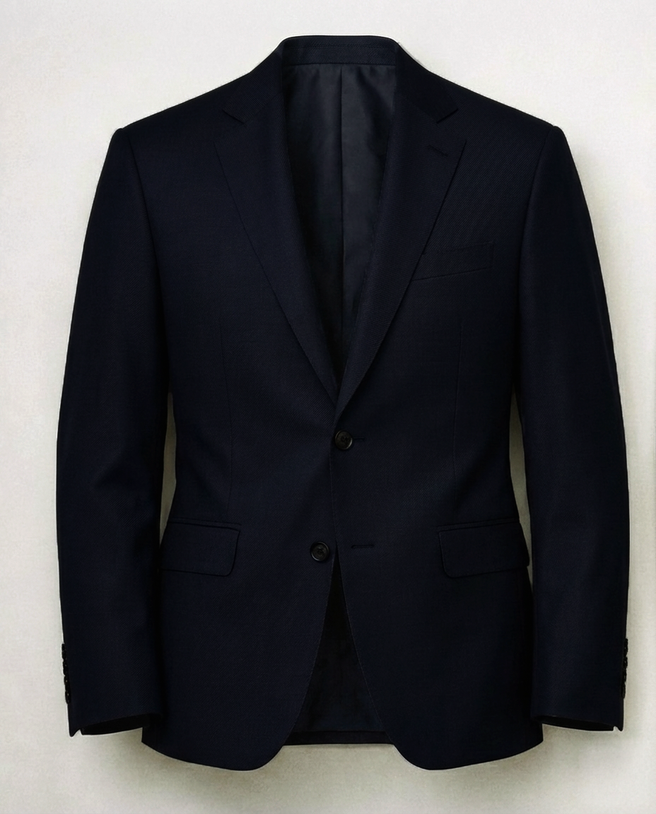 Washable Wool Suit: Navy - 2