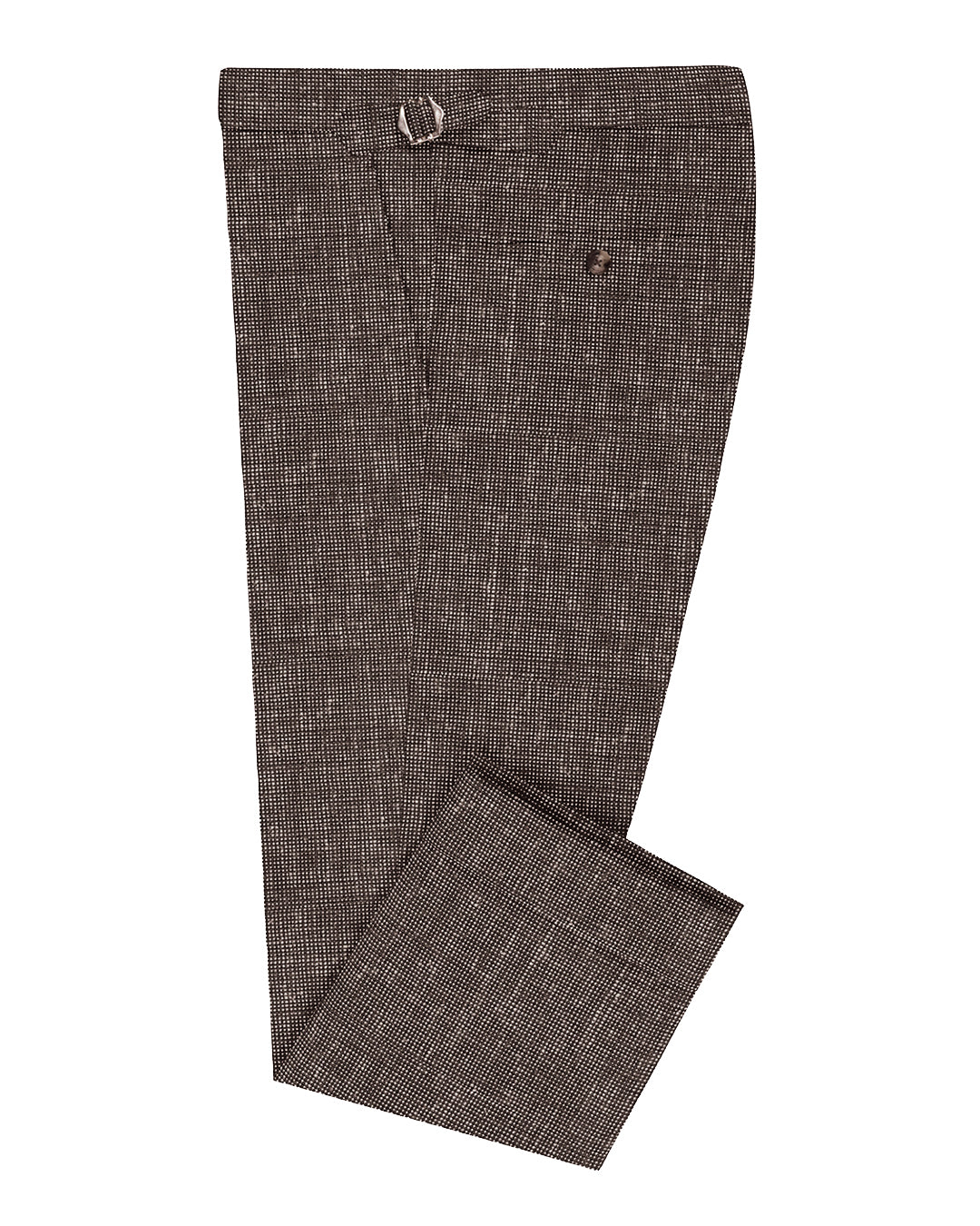 Dark Brown Linen Chambray - 1