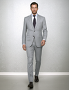 Washable Wool Suit: Light Grey