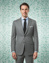 Dugdale Ash Grey Wool Flannel Dress Suit