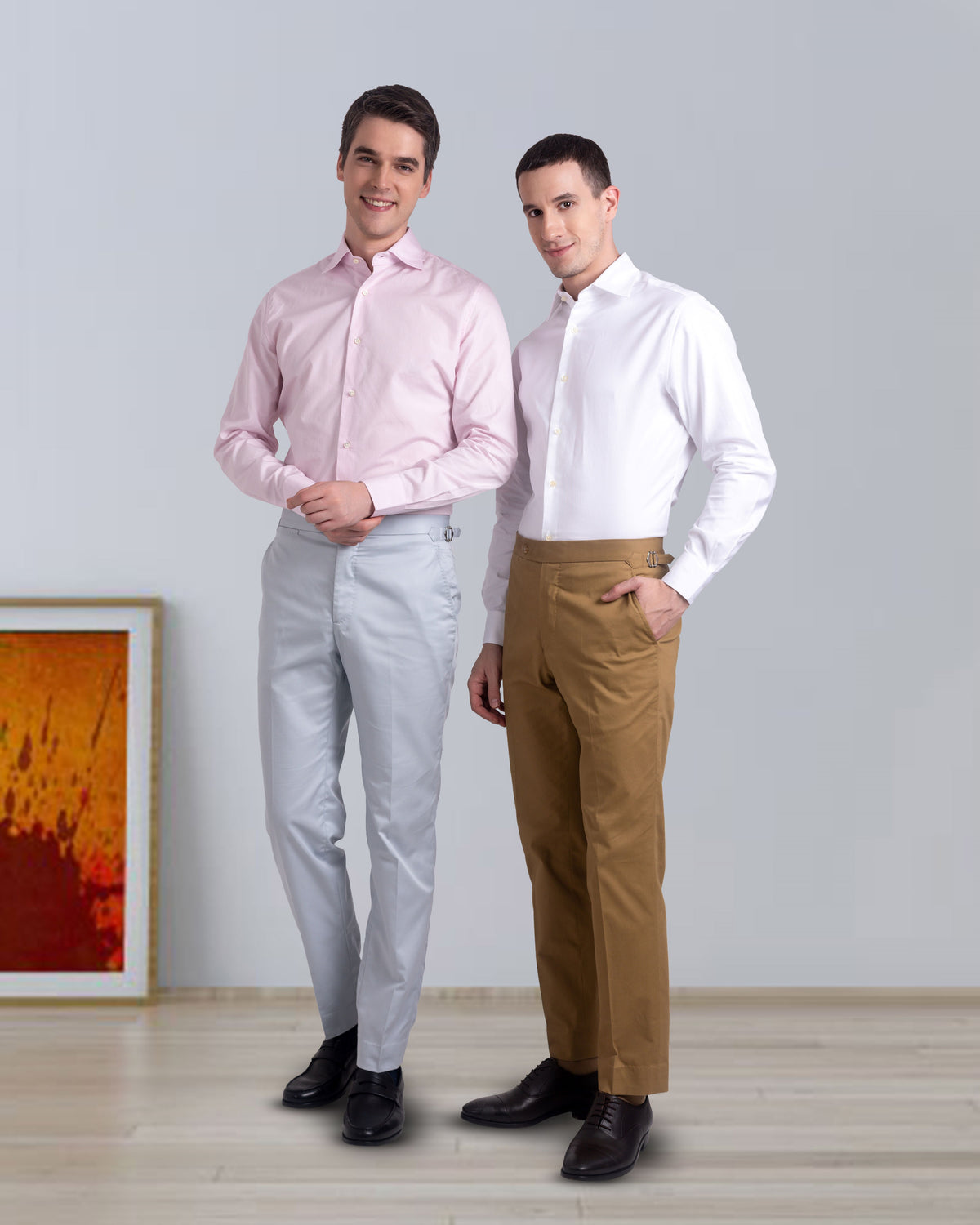 Pale Baby Pink Plain Light Poplin Shirt - 7