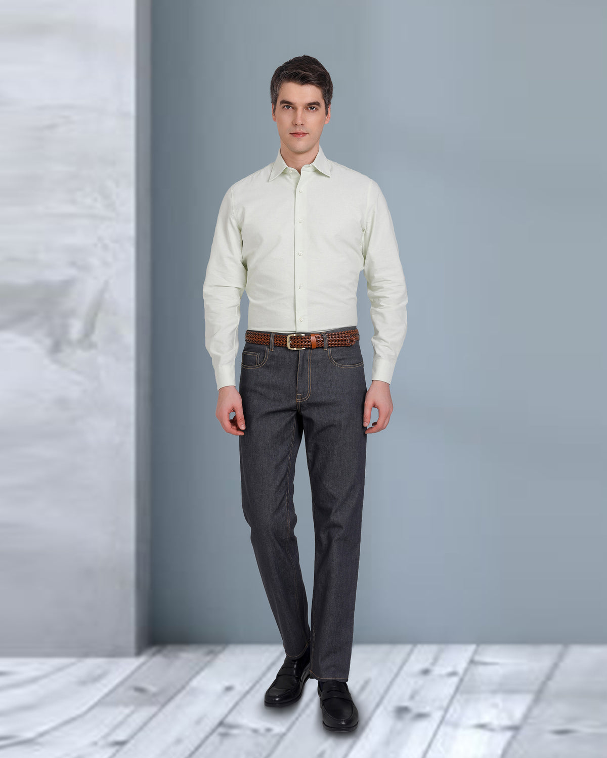 Pale Green Classic Oxford Shirt - 5