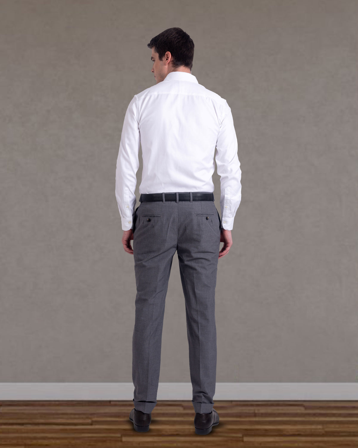 Pleated  Vitale Barberis Canonico Grey Dress Pant - 5