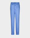 Light Cobalt Blue Twill Drawstring Pant