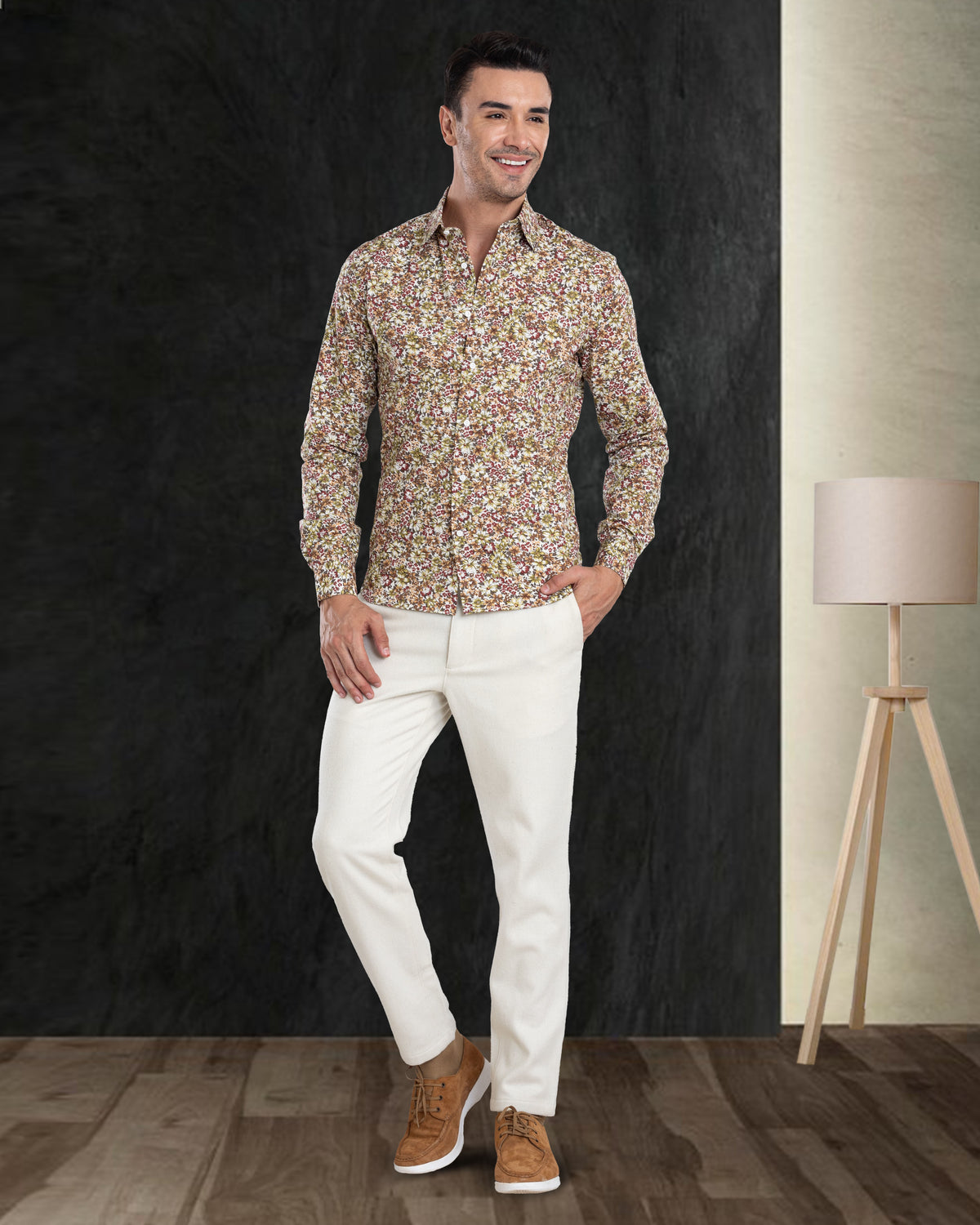 Cream Wool Chino - 4