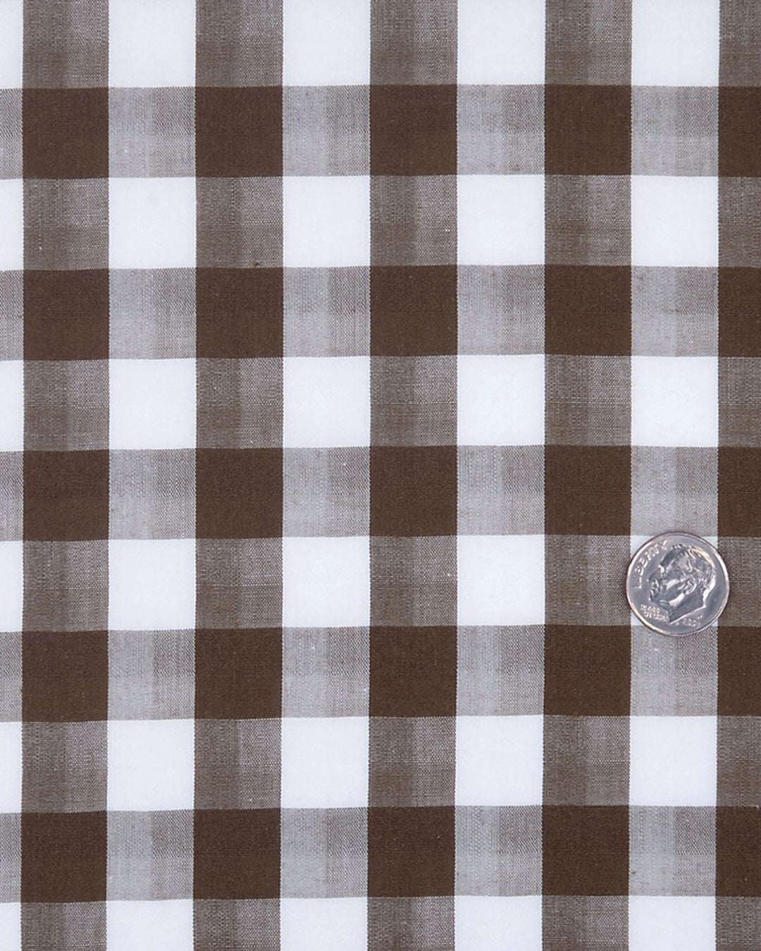 Brown White Macro Gingham Checks - 4