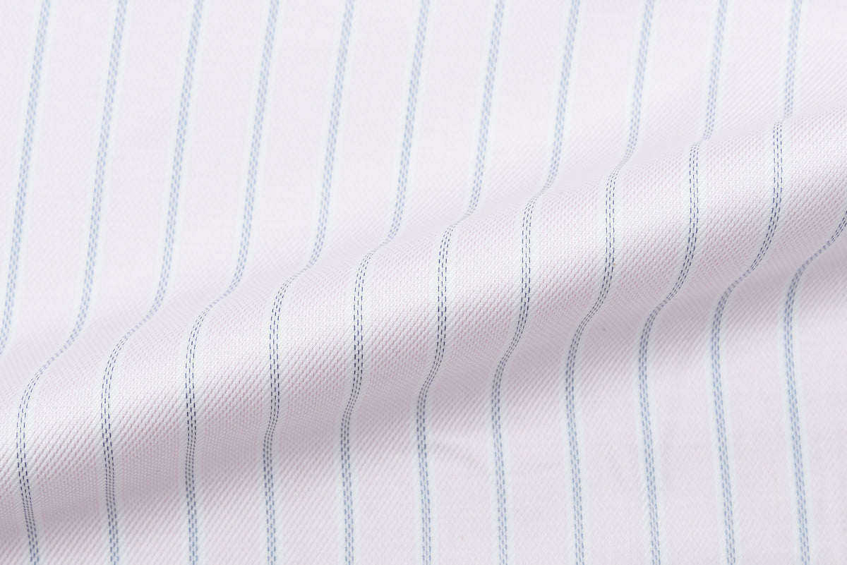 Pink and Navy Stripes Shirt - 4