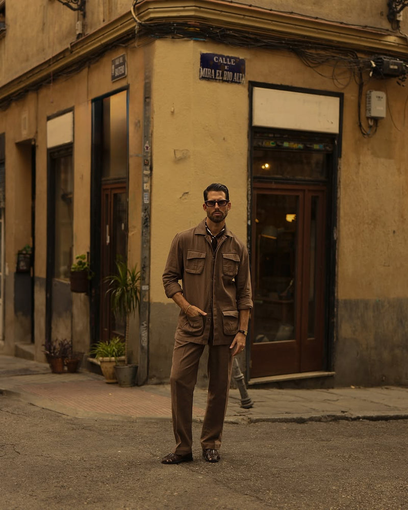 Linen Fresco Brown Pant