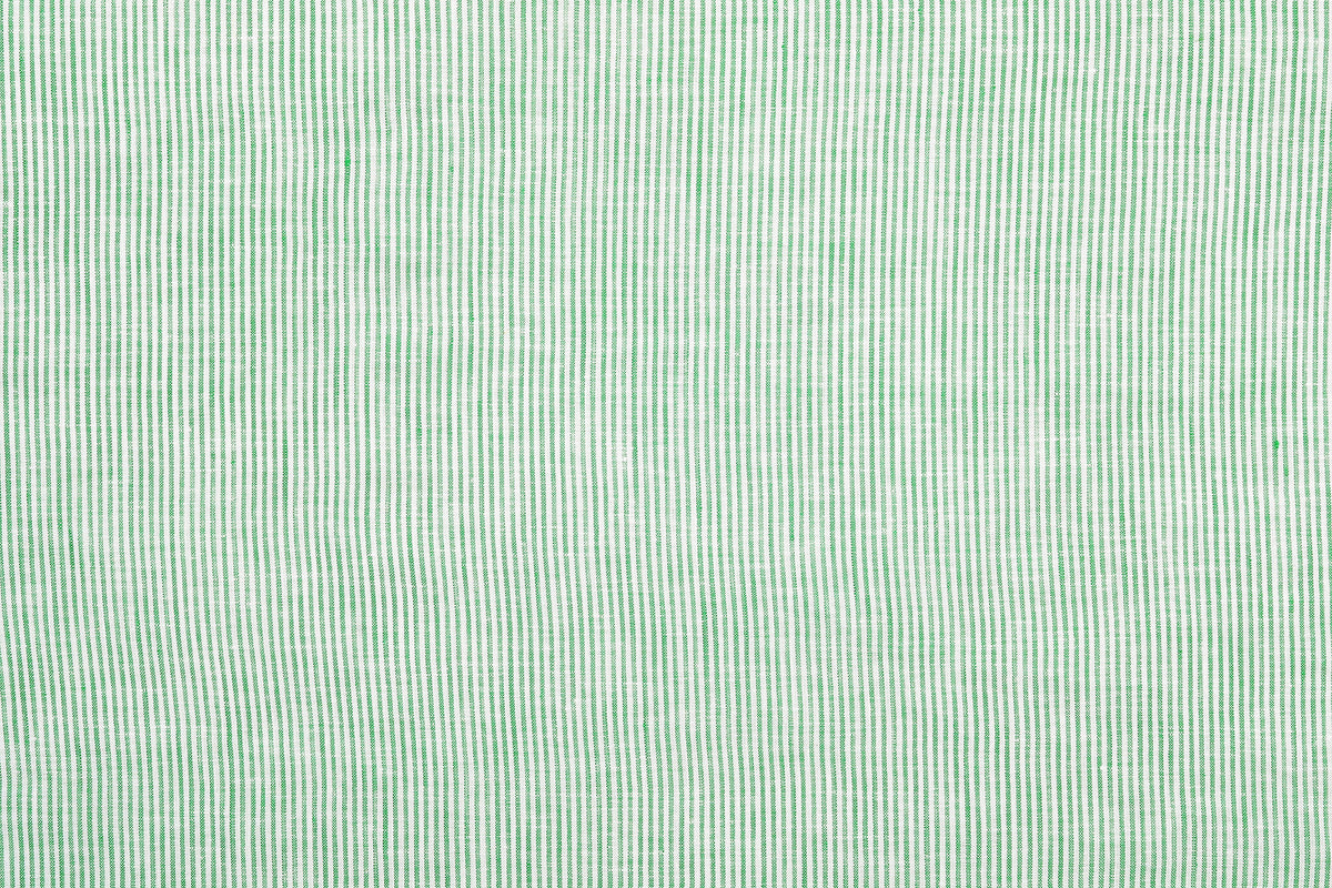 Green Dress Stripes Linen Shirt - 4
