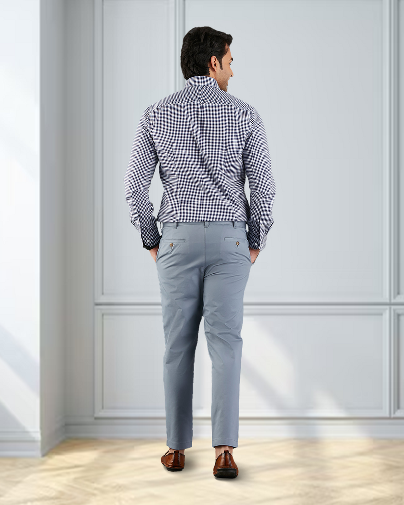 Genoa Chino Pant Soft Blue Grey