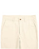 Front view of custom Genoa Chino pants for men by Luxire in ivory cream