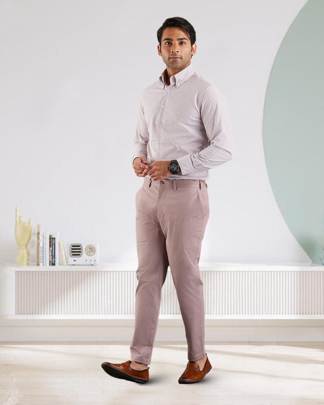 Genoa Chino Pant Purple Fade - 2