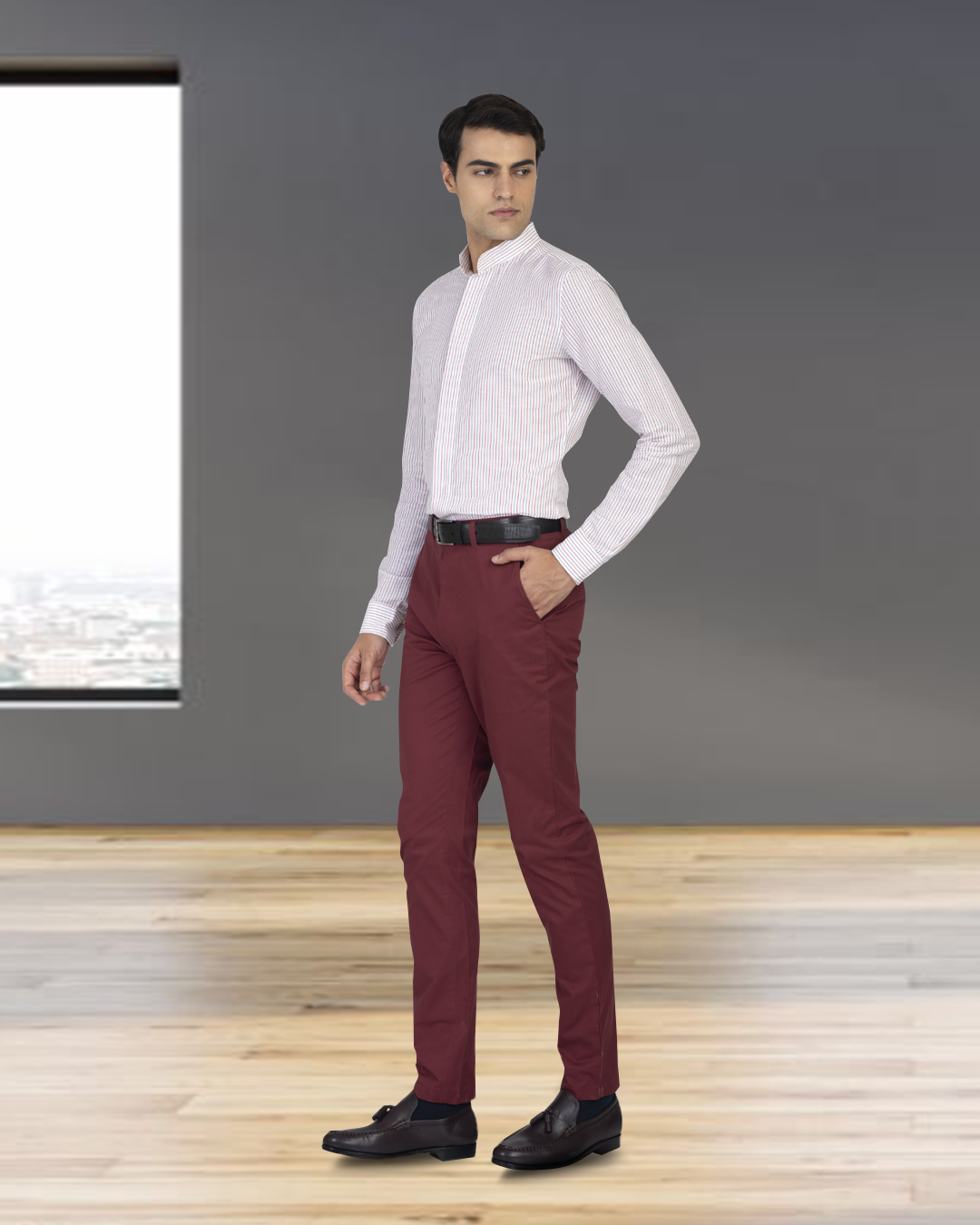 Genoa Plum Chino - 4