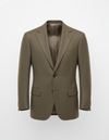 Dugdale Olive Beige Wool Flannel  suit