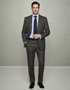 Dugdale Olive Grey Wool Flannel Suit