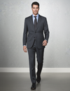 Washable Wool Suit: Dark Grey
