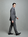Grey Wool Pinstripes Suit