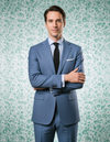 Dugdale Blueish Grey Wool Flannel Suit