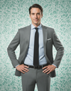 Dugdale Ash Grey Wool Flannel Dress Suit