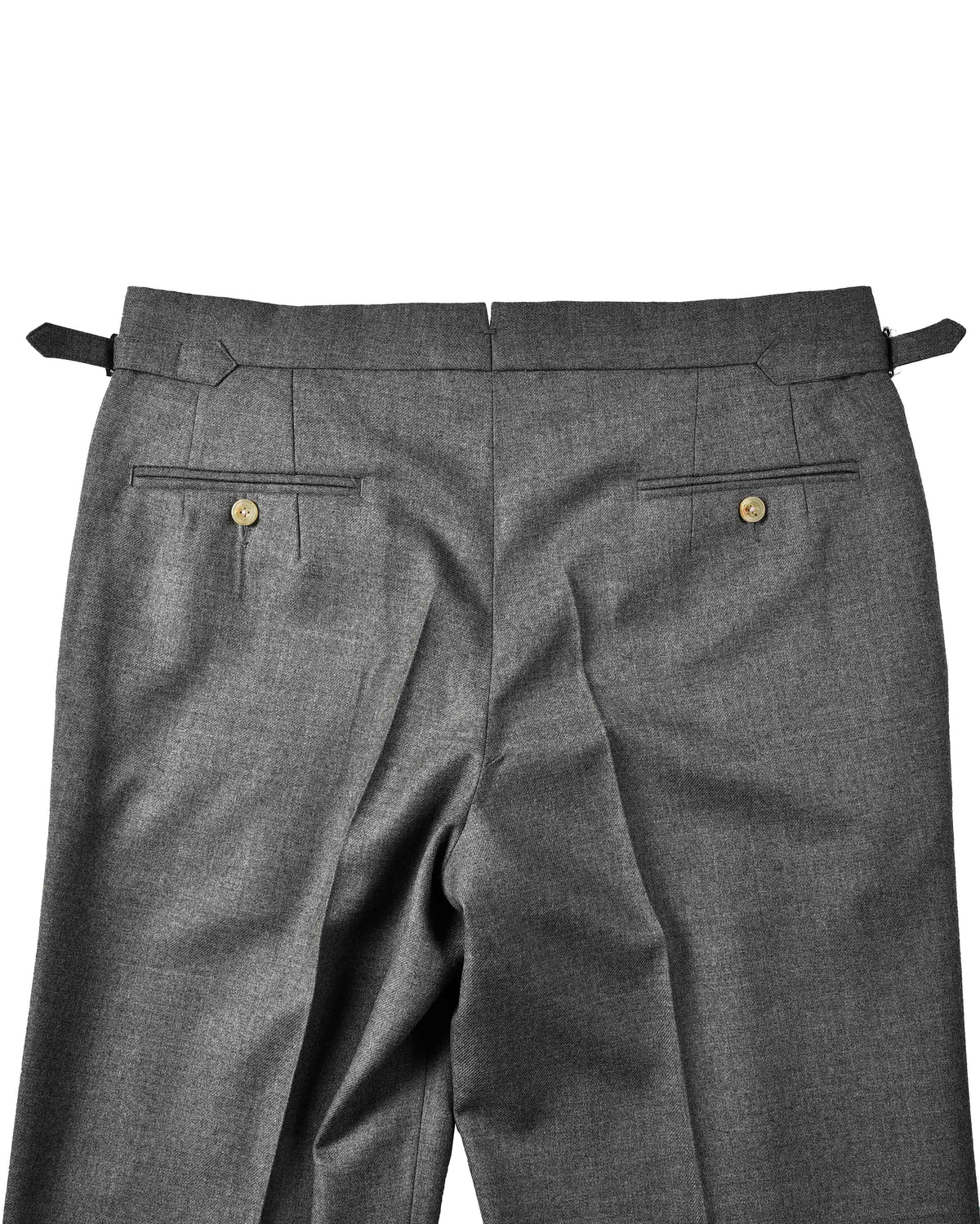 Dugdale Ash Grey Wool Flannel Dress Pant - 6