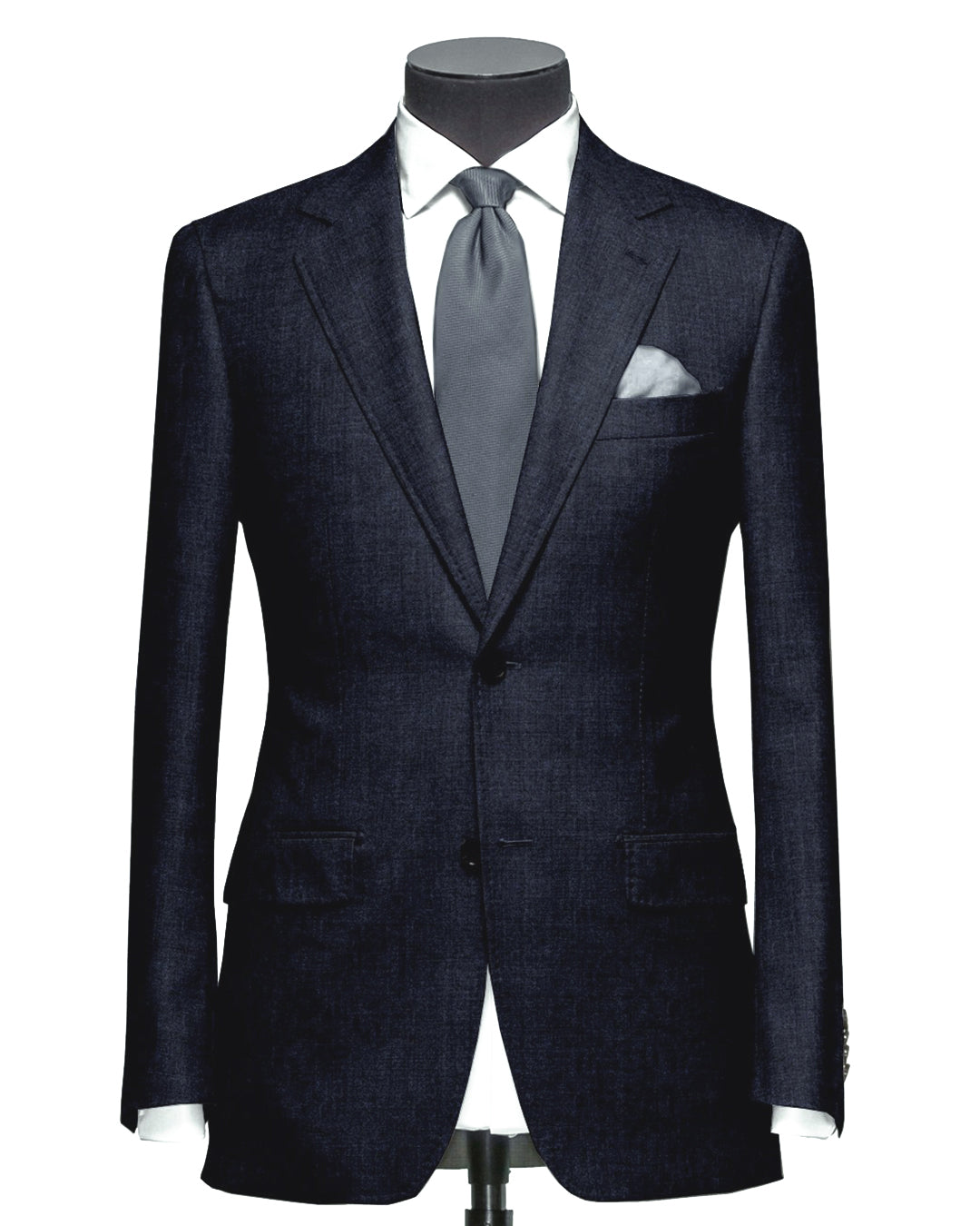 EThomas Wool Cashmere: Dark Blue Wool Jacket - 1