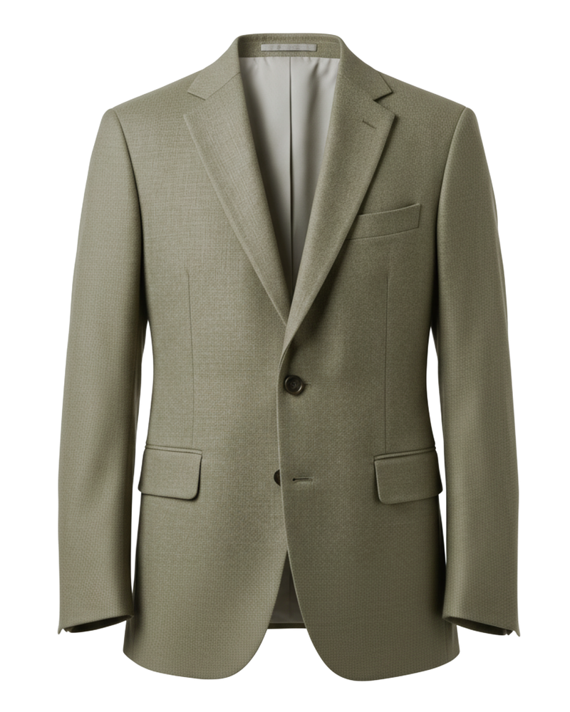 Dugdale Olive Wool Flannel Dress Suit