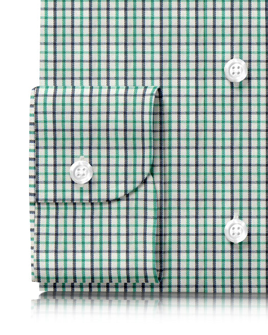 Green Black Tattersall Soft Twill