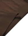 EZS Merino Wool Brown Long Sleeve Polo